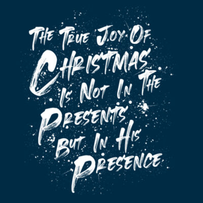 The True Joy of Christmas Mens white Design