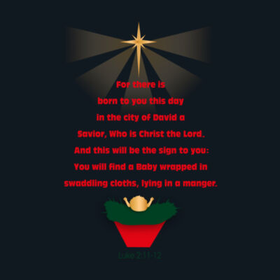 Luke 2:11-12 tree womens Design