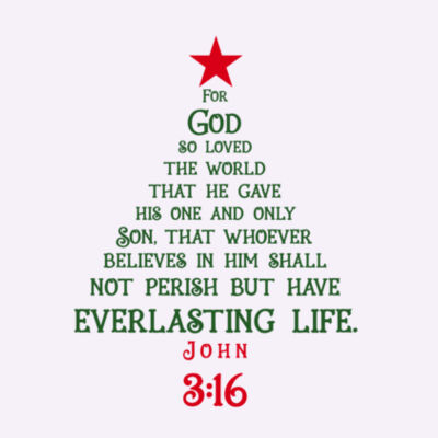 John 3:16 tree colour Women's Design