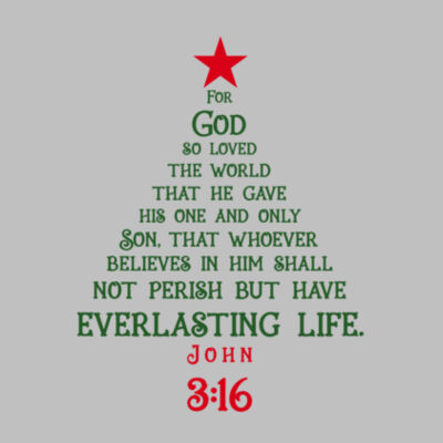 Kids John 3:16 tree Design