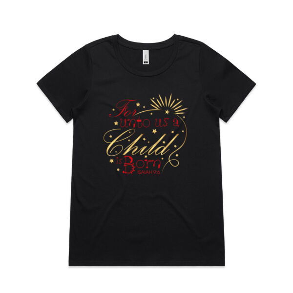 For unto us - Women's Scoop Tee Thumbnail